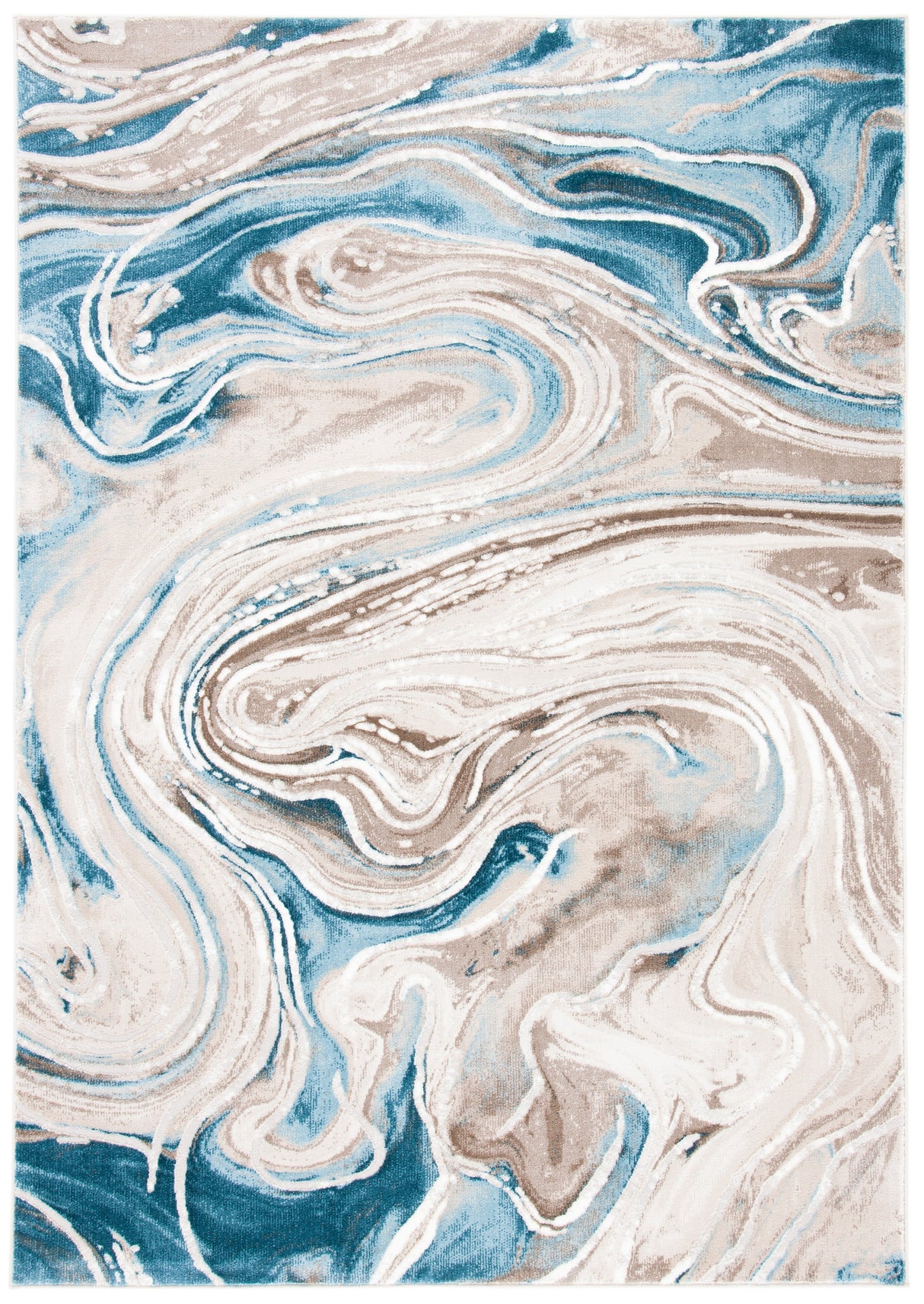 Safavieh Meadow Mdw553B Beige/Blue Rug.