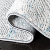 Safavieh Meadow Mdw560F Light Grey/Blue Rug.