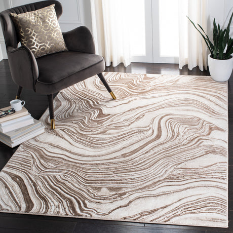 Safavieh Meadow Mdw564B Beige/Brown Rug.