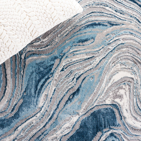 Safavieh Meadow Mdw564N Blue/Grey Rug.