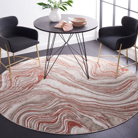 Safavieh Meadow Mdw564P Rust/Ivory Rug.