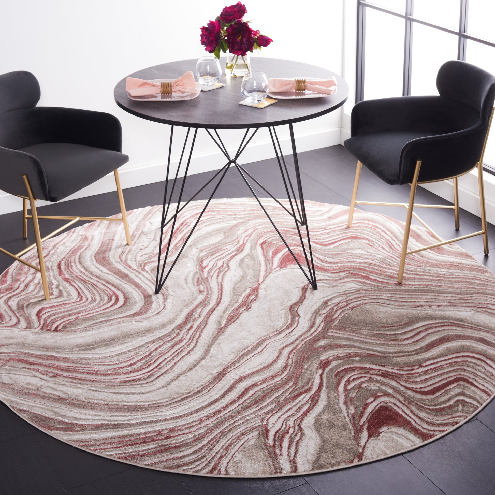 Safavieh Meadow Mdw564U Pink/Beige Area Rug