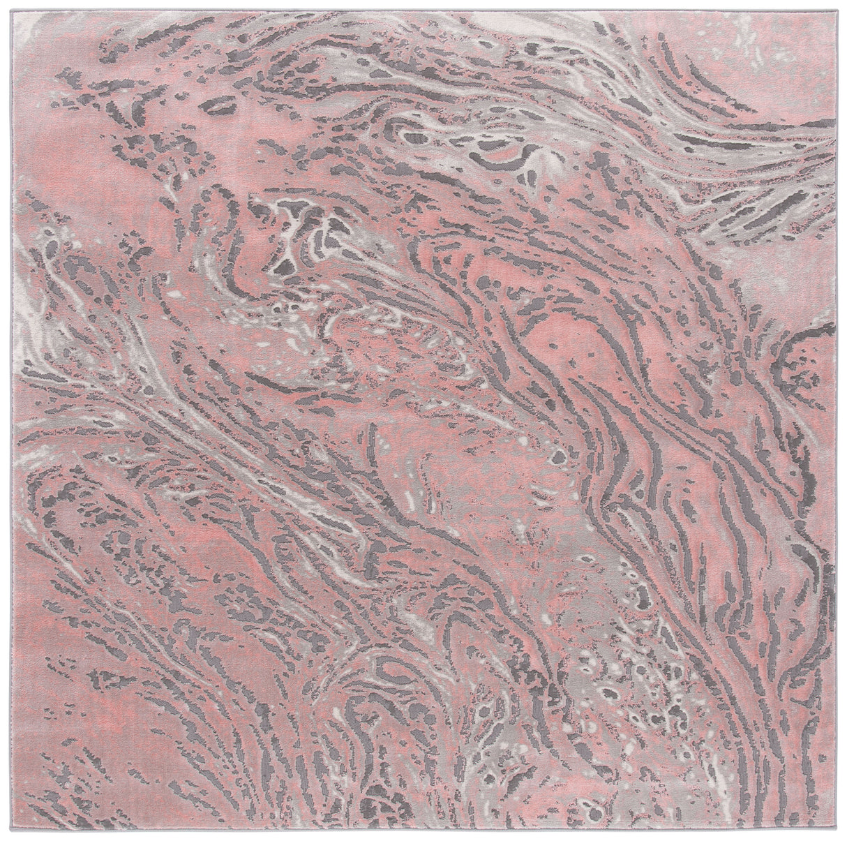 Safavieh Meadow Mdw568G Light Grey/Pink Rug.