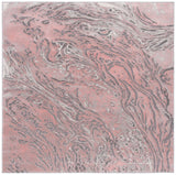 Safavieh Meadow Mdw568G Light Grey/Pink Rug.