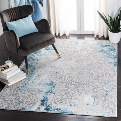 Safavieh Meadow Mdw573F Light Grey/Blue Area Rug