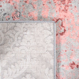 Safavieh Meadow Mdw573G Light Grey/Pink Rug.