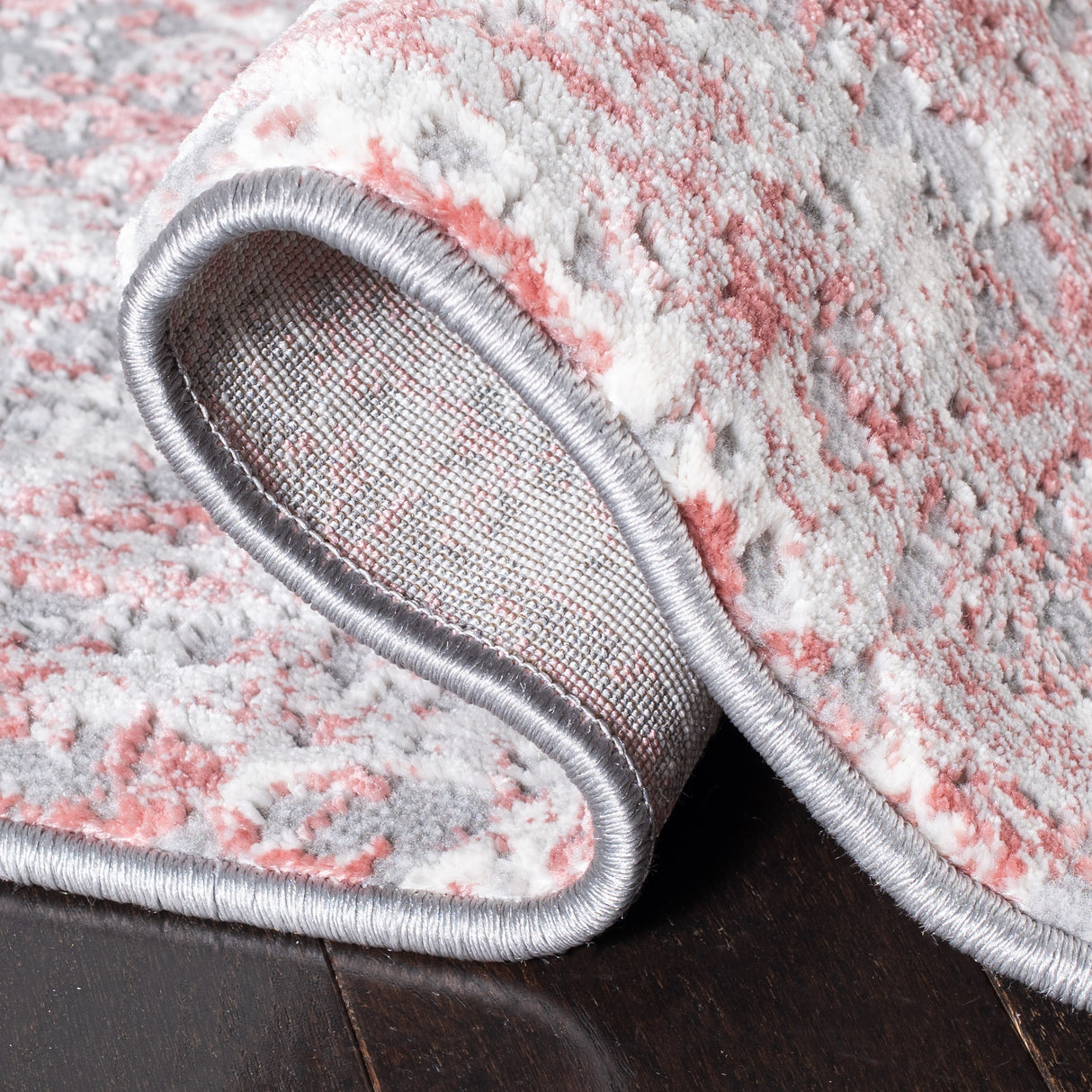 Safavieh Meadow Mdw583H Grey/Pink Rug.