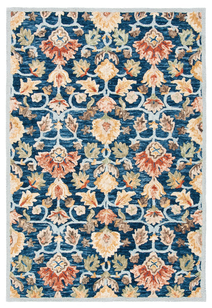 Safavieh Metro Met104M Blue/Orange Area Rug