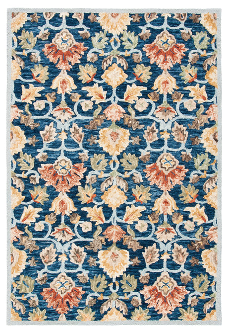 Safavieh Metro Met104M Blue/Orange Area Rug