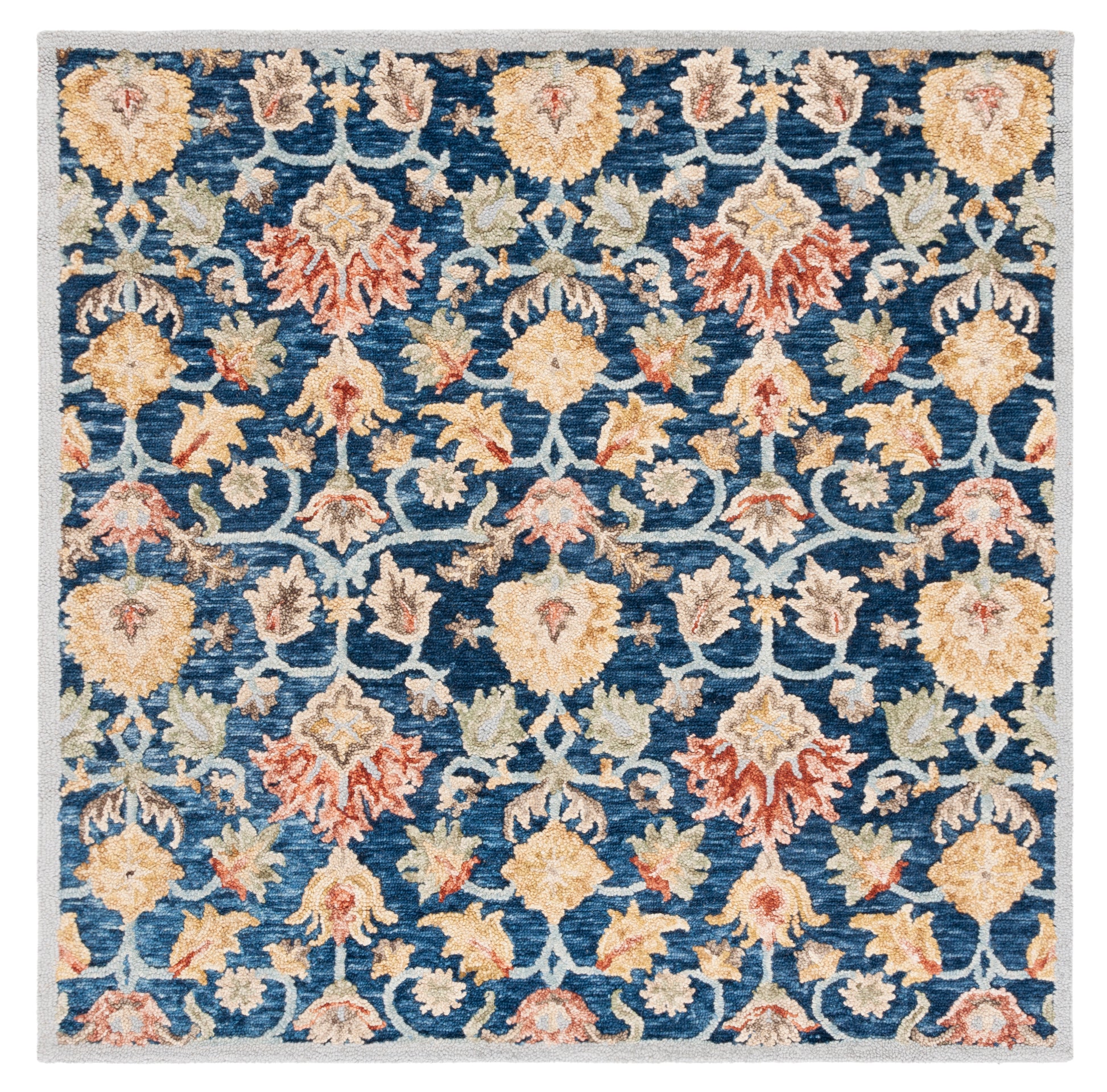 Safavieh Metro Met104M Blue/Orange Area Rug