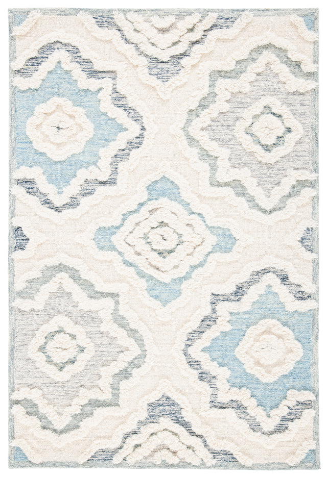 Safavieh Metro Met111A Ivory/Light Blue Rugs.