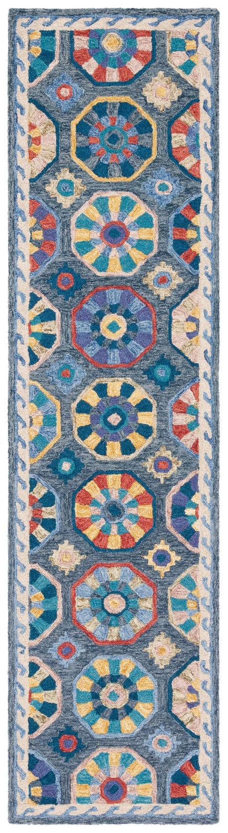 Safavieh Metro Met116M Blue/Ivory Area Rug