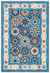 Safavieh Metro Met116M Blue/Ivory Rugs.