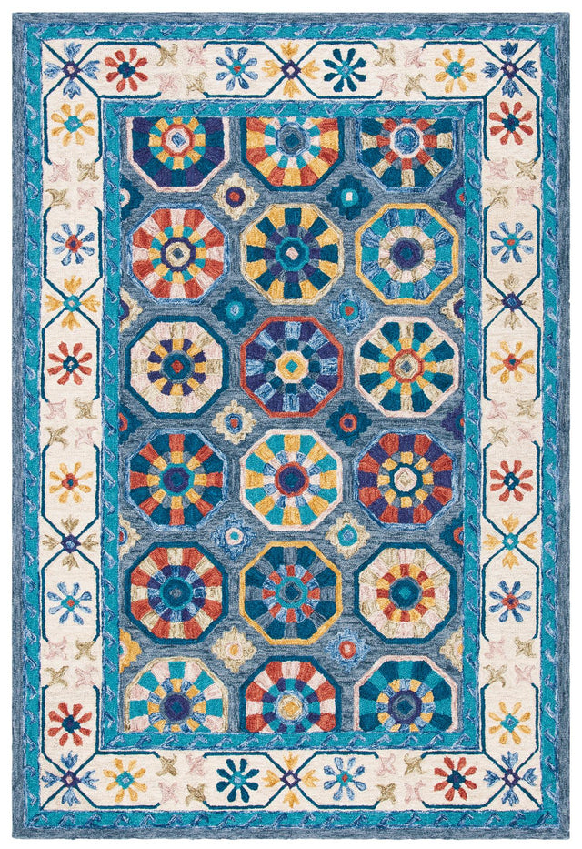 Safavieh Metro Met116M Blue/Ivory Rugs.