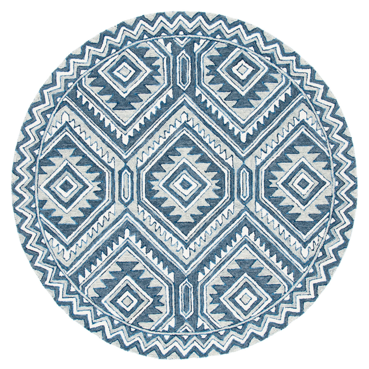 Safavieh Metro Met122M Blue/Ivory Rugs.