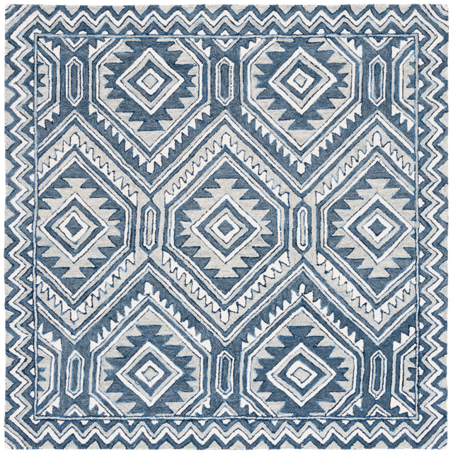 Safavieh Metro Met122M Blue/Ivory Area Rug