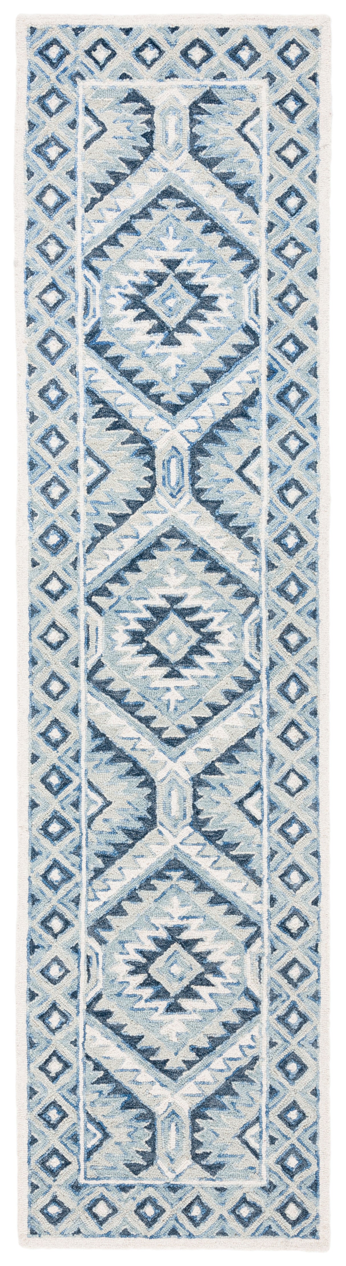 Safavieh Metro Met123M Blue/Ivory Rugs.