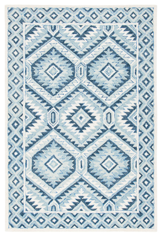 Safavieh Metro Met123M Blue/Ivory Area Rug