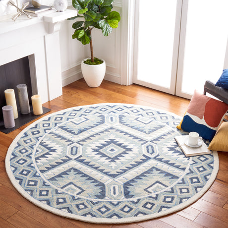 Safavieh Metro Met123M Blue/Ivory Area Rug