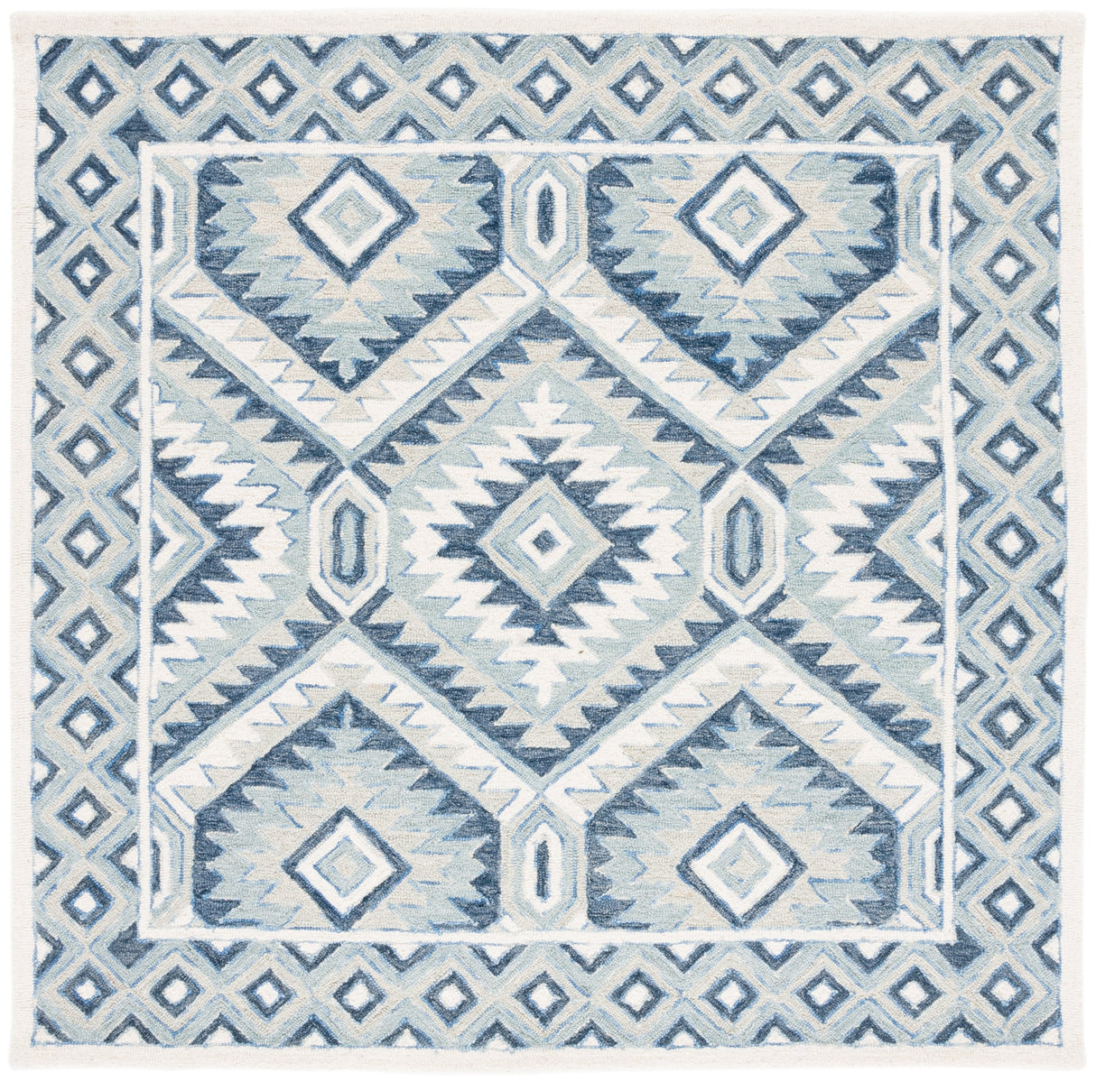 Safavieh Metro Met123M Blue/Ivory Rugs.