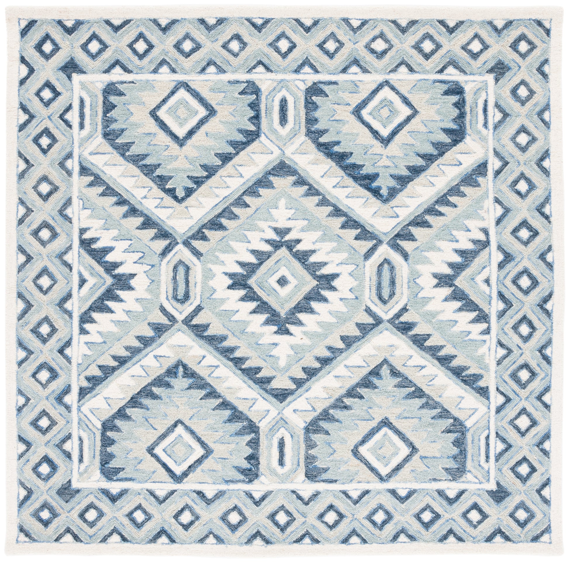 Safavieh Metro Met123M Blue/Ivory Area Rug