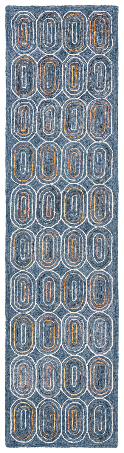 Safavieh Metro Met124M Blue/Yellow Area Rug