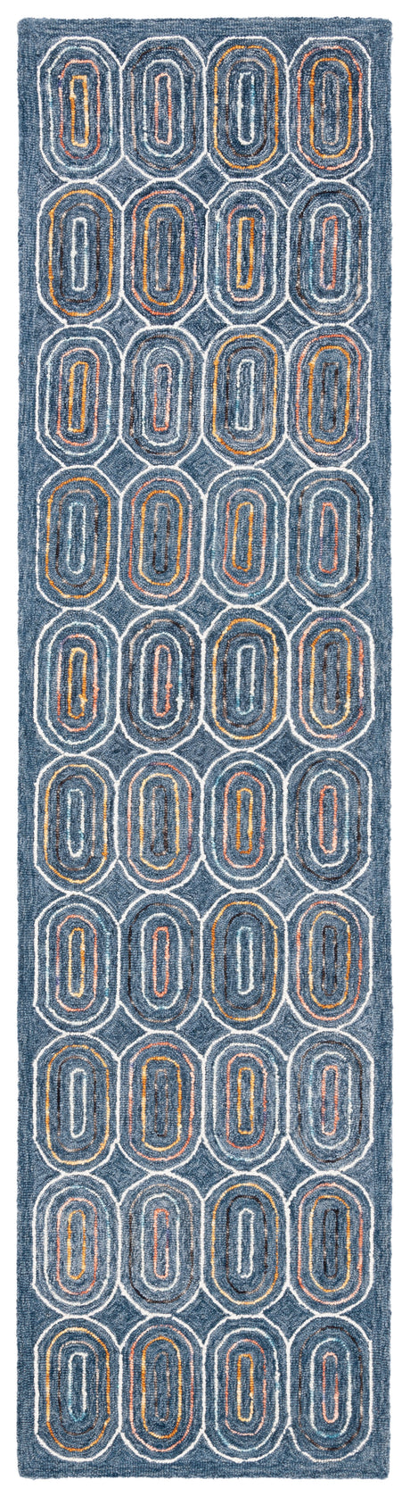 Safavieh Metro Met124M Blue/Yellow Area Rug