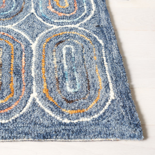 Safavieh Metro Met124M Blue/Yellow Rugs.