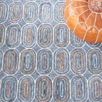 Safavieh Metro Met124M Blue/Yellow Area Rug