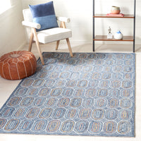 Safavieh Metro Met124M Blue/Yellow Area Rug