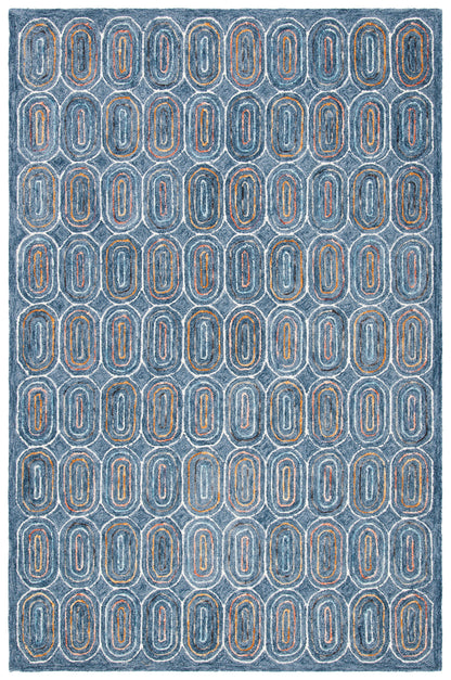 Safavieh Metro Met124M Blue/Yellow Area Rug