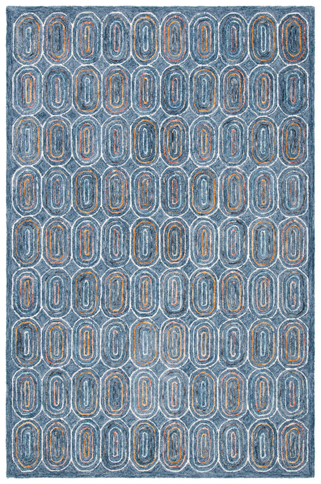 Safavieh Metro Met124M Blue/Yellow Area Rug