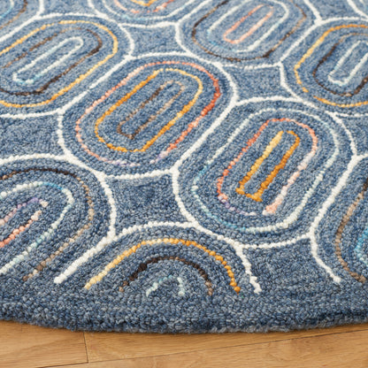 Safavieh Metro Met124M Blue/Yellow Area Rug