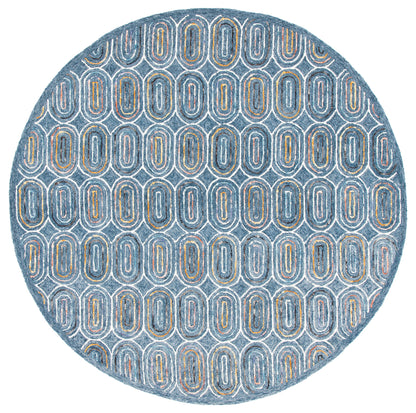 Safavieh Metro Met124M Blue/Yellow Area Rug