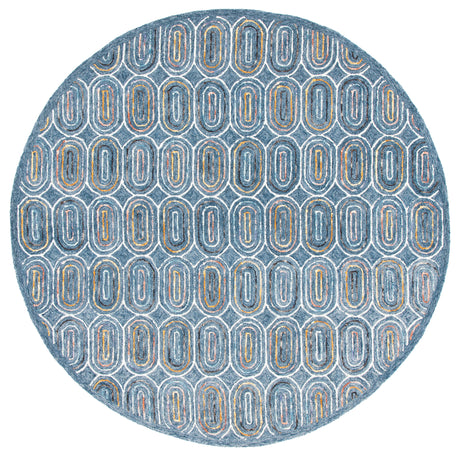 Safavieh Metro Met124M Blue/Yellow Area Rug