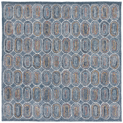 Safavieh Metro Met124M Blue/Yellow Area Rug