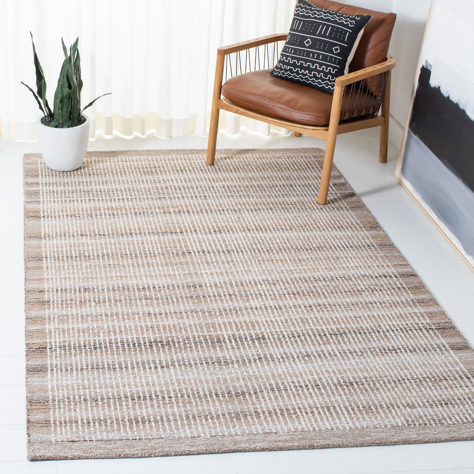 Safavieh Metro Met151T Ivory/Light Brown Area Rug