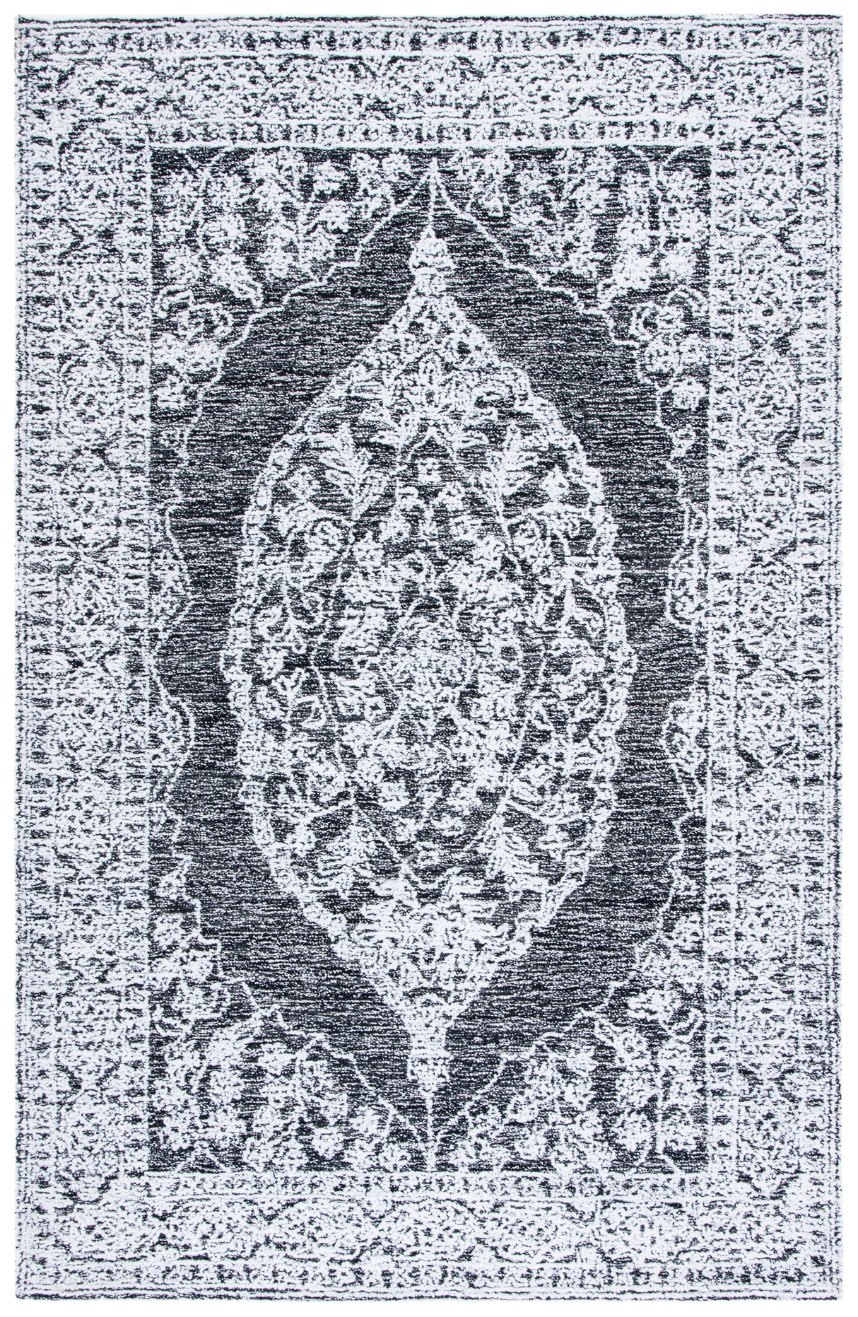 Safavieh Metro Met159Z Ivory/Black Rug.
