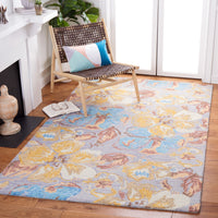 Safavieh Metro Met250F Grey/Yellow Area Rug