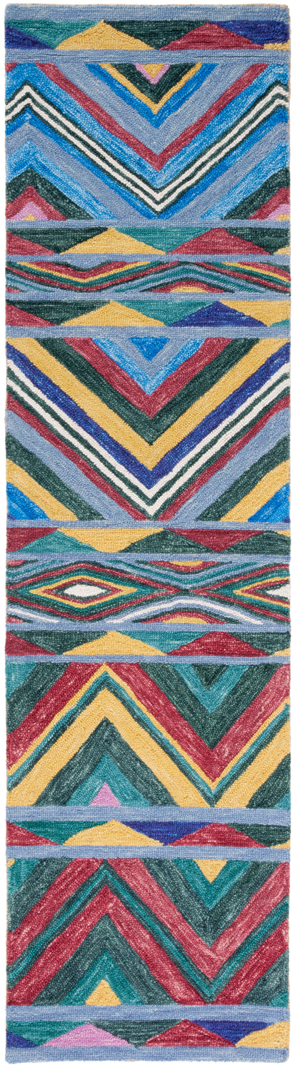 Safavieh Metro Met251Q Red/Blue Area Rug