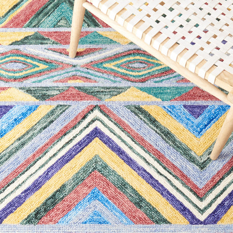 Safavieh Metro Met251Q Red/Blue Rug.