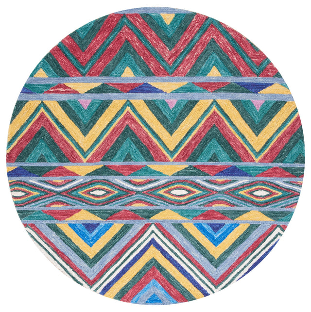 Safavieh Metro Met251Q Red/Blue Rug.