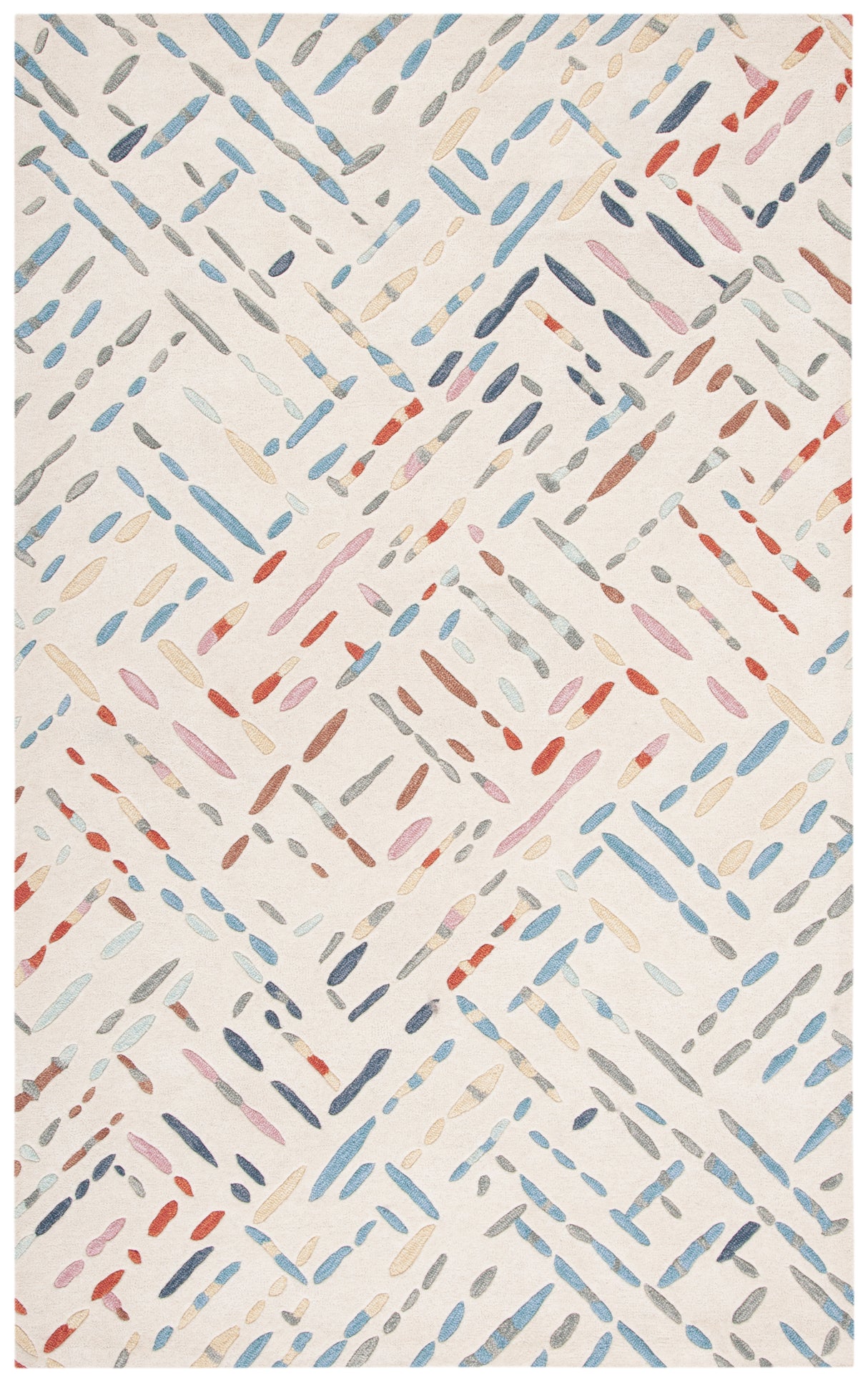 Safavieh Metro Met252A Ivory/Blue Rugs.