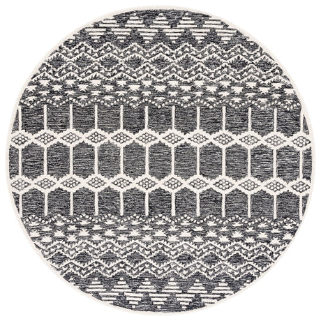 Safavieh Metro Met253Z Black/Ivory Rug.