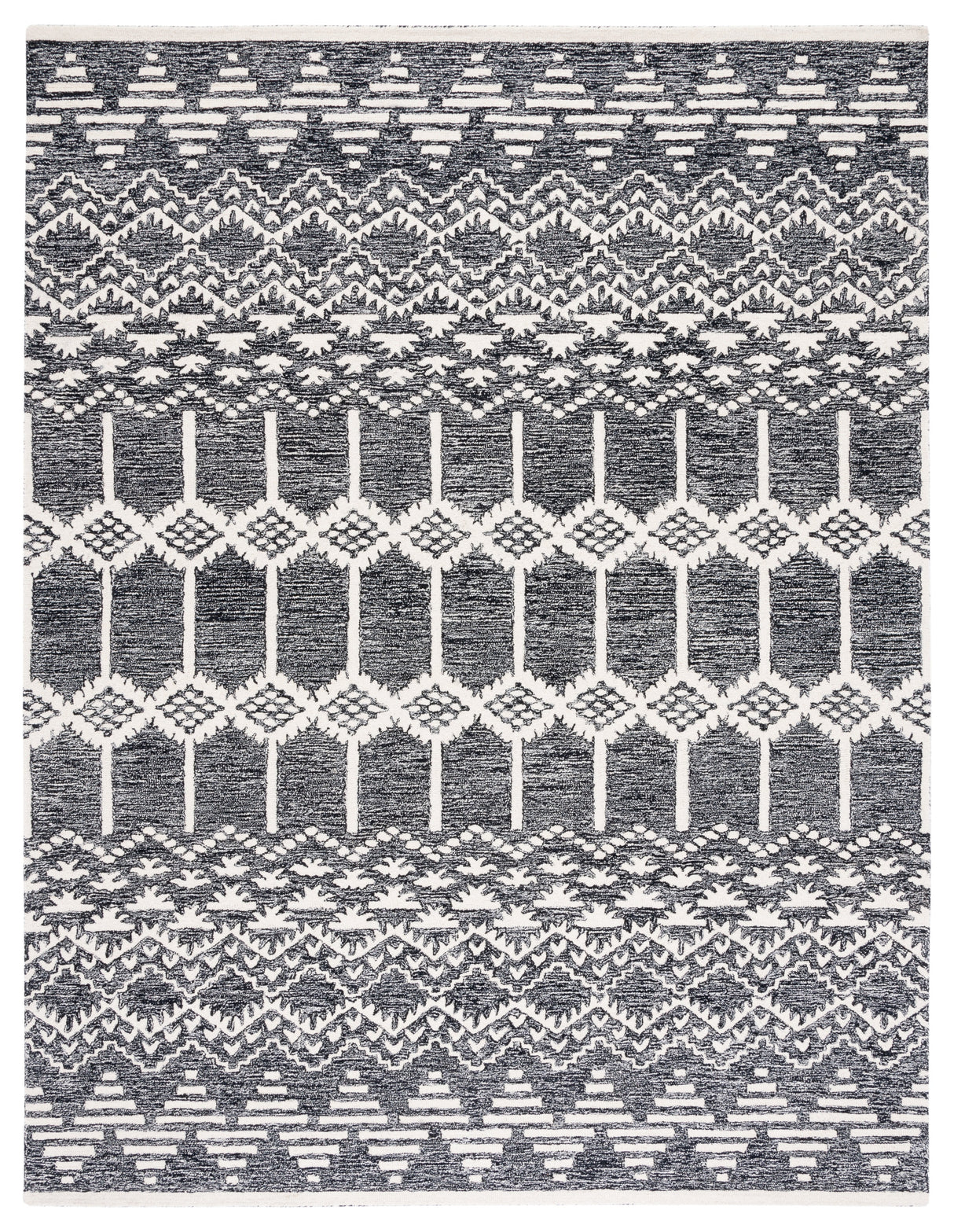 Safavieh Metro Met253Z Black/Ivory Rug.