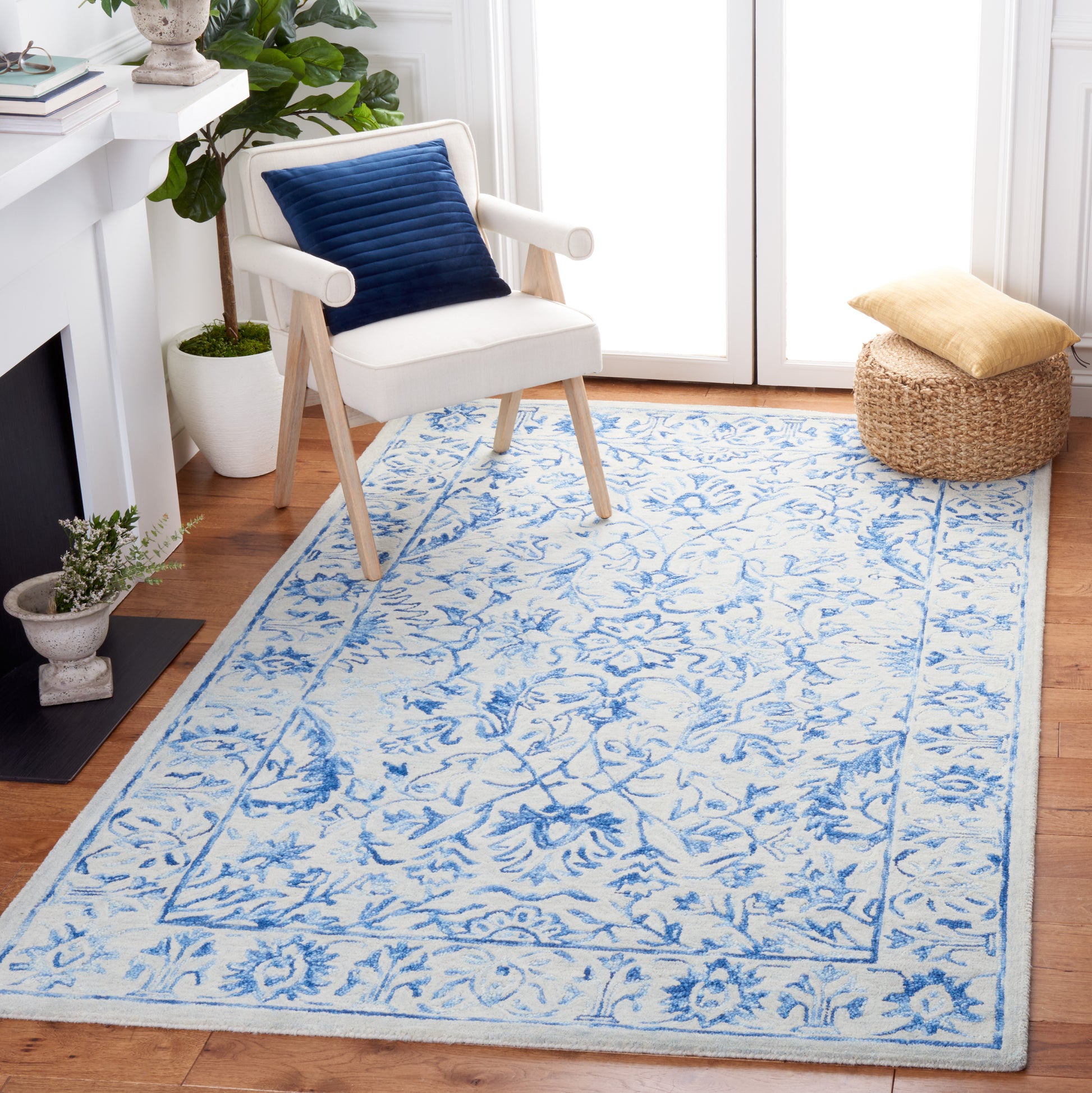 Safavieh Metro Met255M Blue/Beige Area Rug