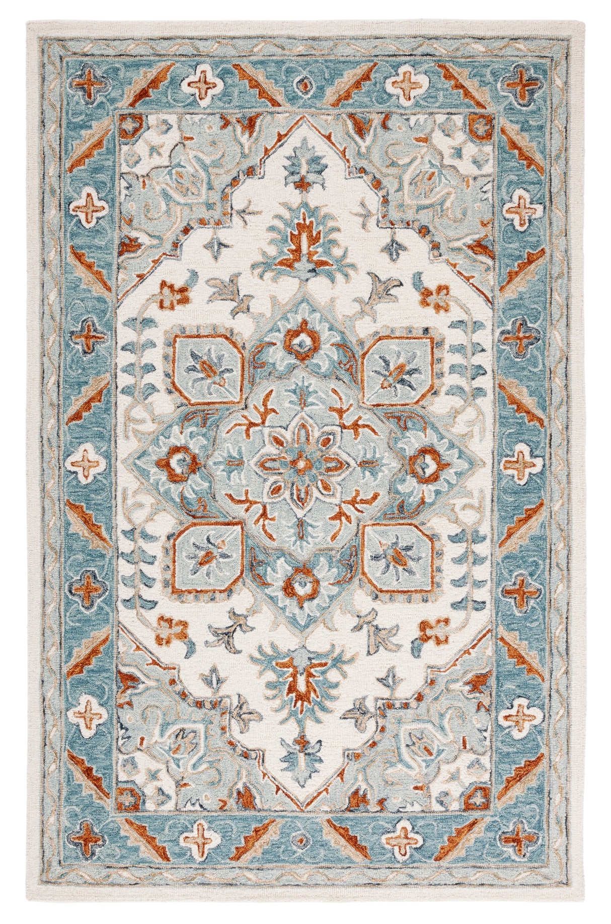 Safavieh Metro Met352M Ivory/Blue Rug.