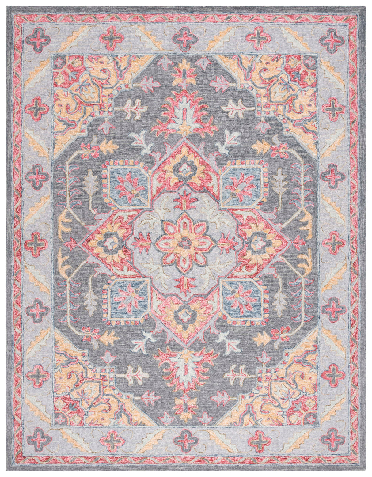 Safavieh Metro Met352P Grey/Rust Rug.