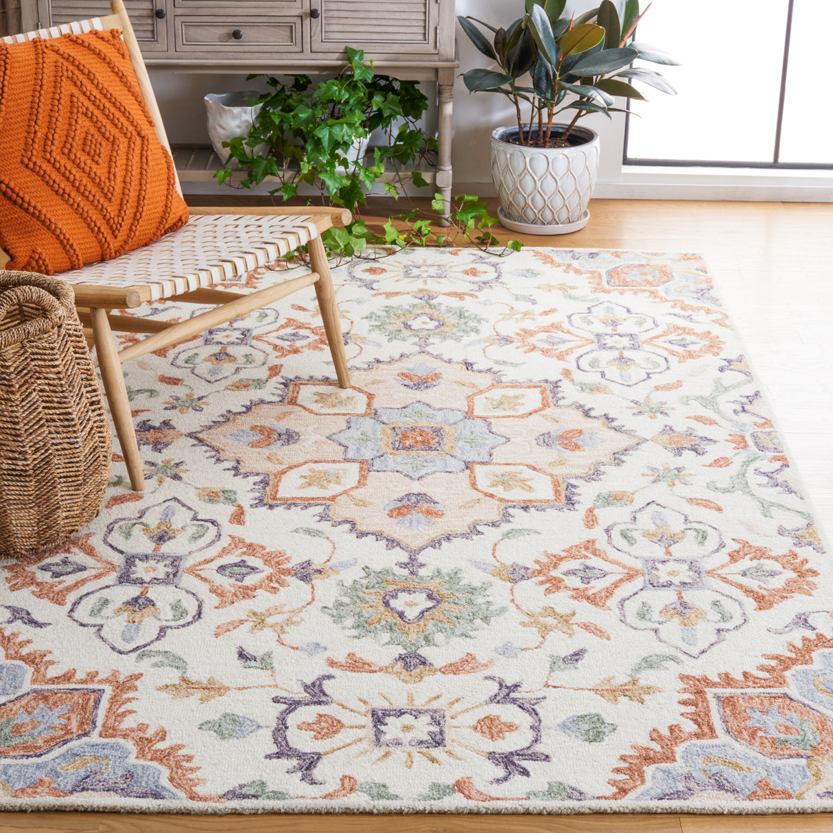 Safavieh Metro Met354Y Ivory/Green Rug.