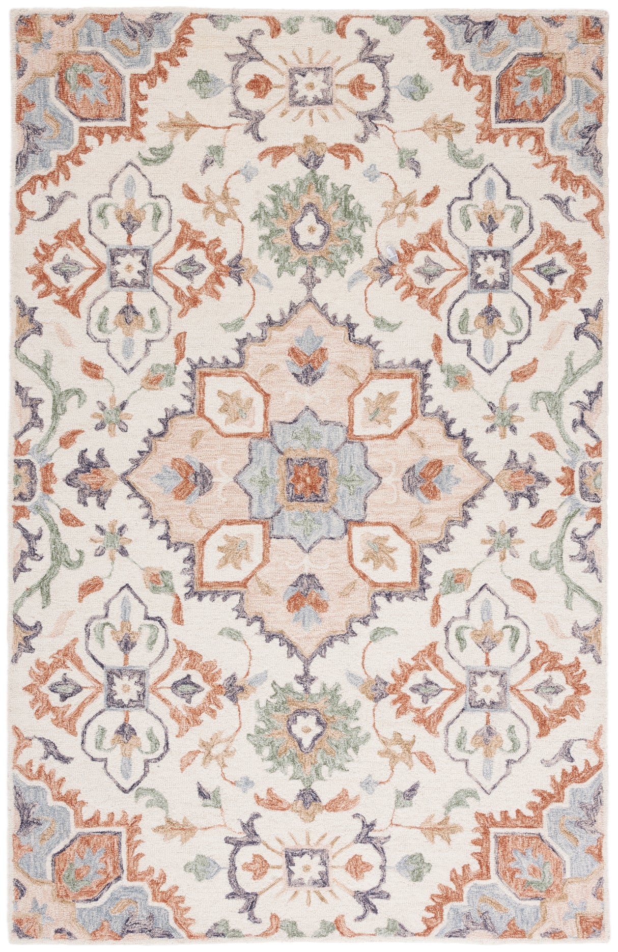 Safavieh Metro Met354Y Ivory/Green Rug.
